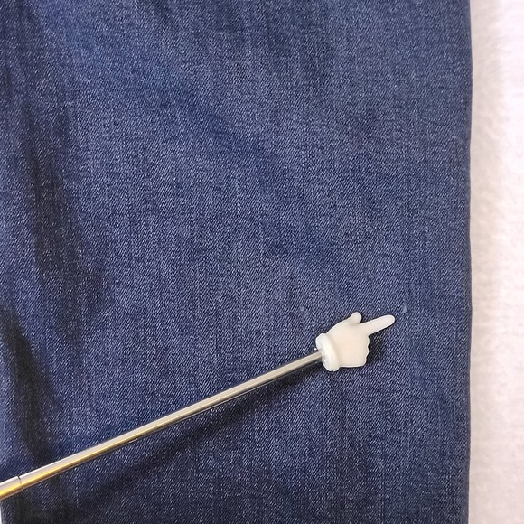 Levi's 514 Athletic Fit Dark Wash Blue Jeans Mens Size 38x32 Stretch Denim - Picture 3 of 16